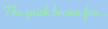 Image with Font Color 99E6B3 and Background Color A1CAF1